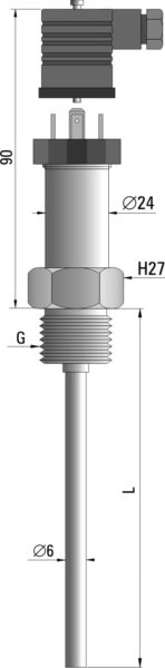 Temperature sensor with transmitter TP-995