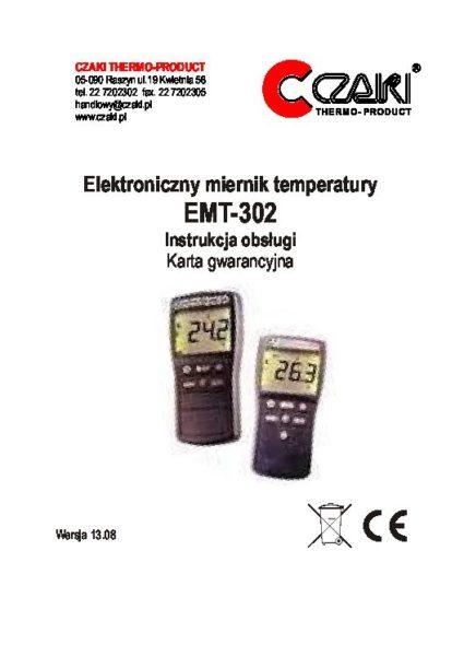 Bateryjny miernik temperatury EMT-302 (podwójny, dla termoelementów typu K)