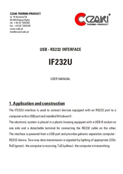 Communication interface IF-232U