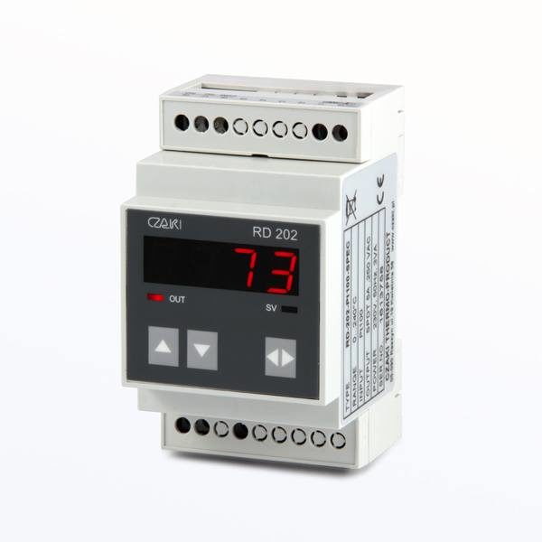 RD-202 Rail-mount temperature controller (on/off with hysteresis control characteristic)