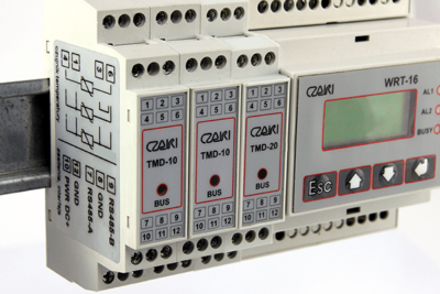 Rejestrator temperatury WRT-16M - wielokanałowy, Modbus-RTU, magistrala RS485