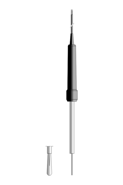 Temperature sensor TP-127, springy thermocouple