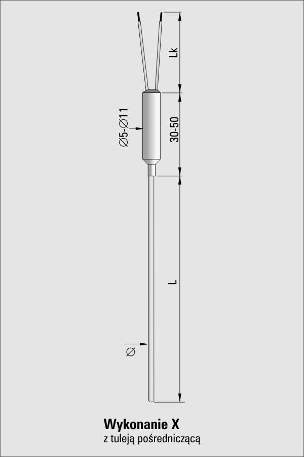Czujnik temperatury TP-211_214 (termoelement płaszczowy)