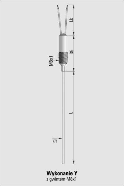 Temperature sensor TP-211_214 sheathed thermocouple