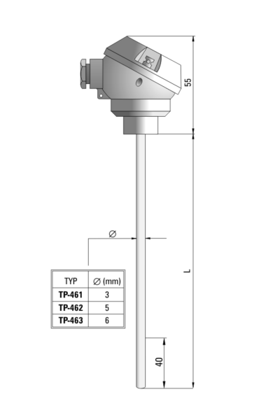 Temperature sensor TP-461_463