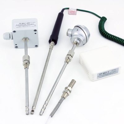 Temperature sensors for gas analyzers