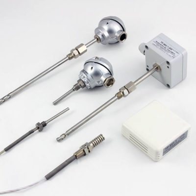 Temperature sensors for heating and ventilation systems
