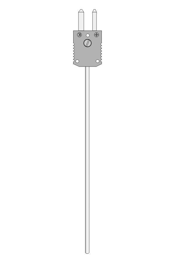 Temperature sensor TP-251_253 sheathed thermocouple with ST plug