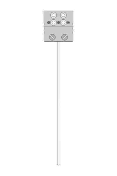 Temperature sensor TP-261_263 sheathed termoresistive with MP socket