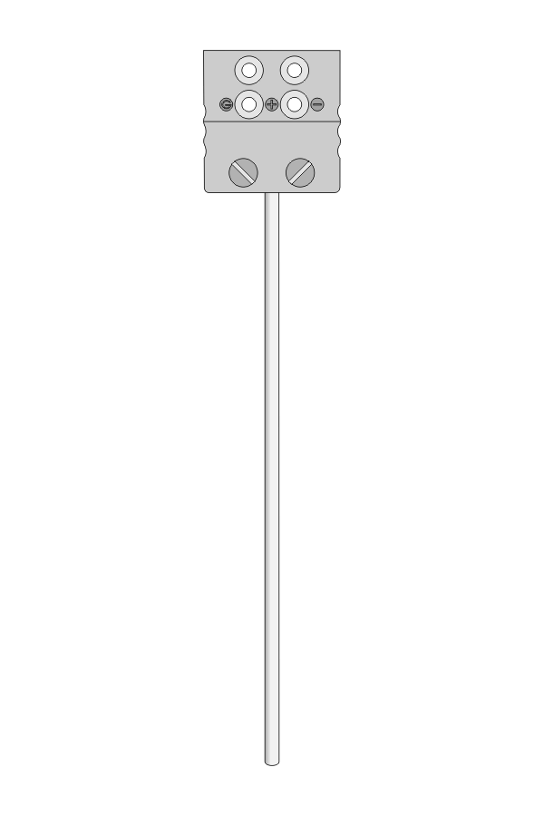 Temperature sensor TP-261_263 sheathed termoresistive with MP socket