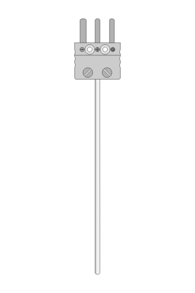 Temperature sensor TP-271_273 resistive sheathed with MP plug