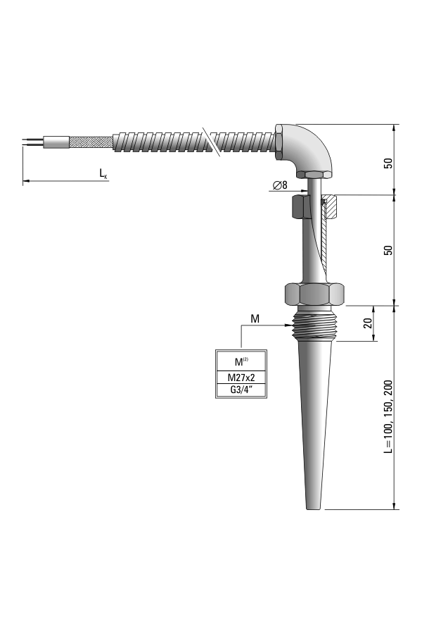 Czujnik temperatury spalin TP-368