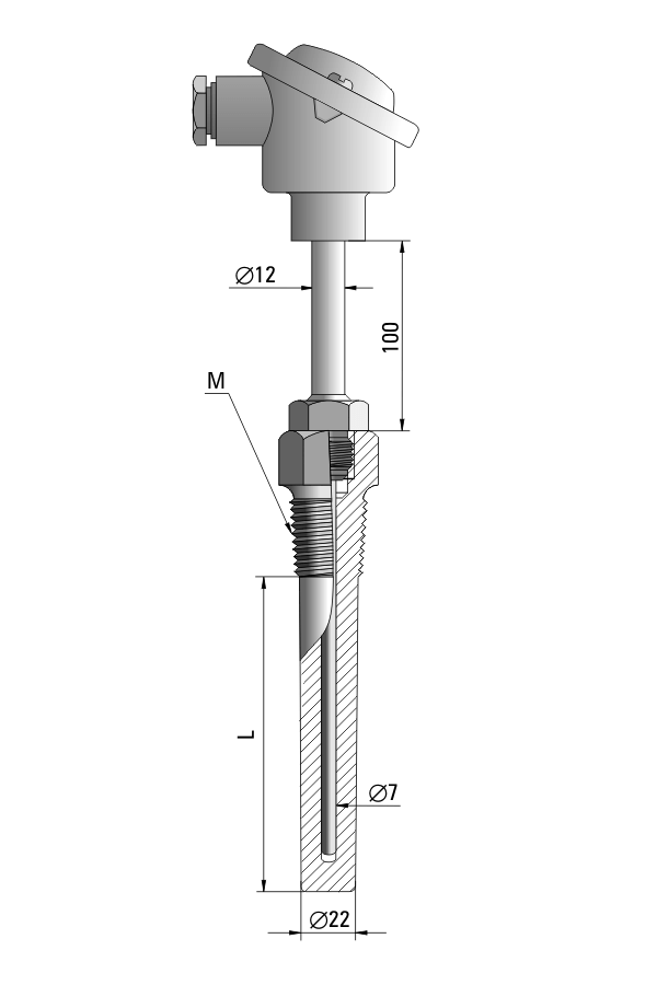 Czujnik temperatury TP-902 (do 40MPa)