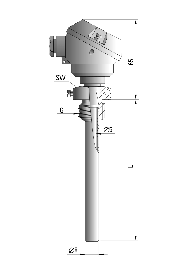 Czujnik temperatury TP-981_984 (instalacje CO)