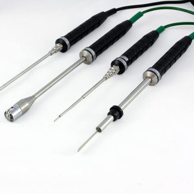 Temperature sensors for handheld electronic thermometers